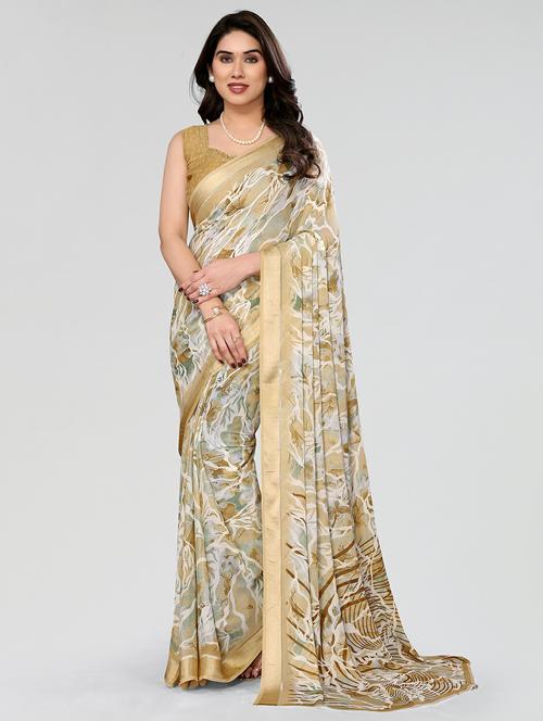 women floral printed saree with blouse - 21677802 - Standard Image - 0