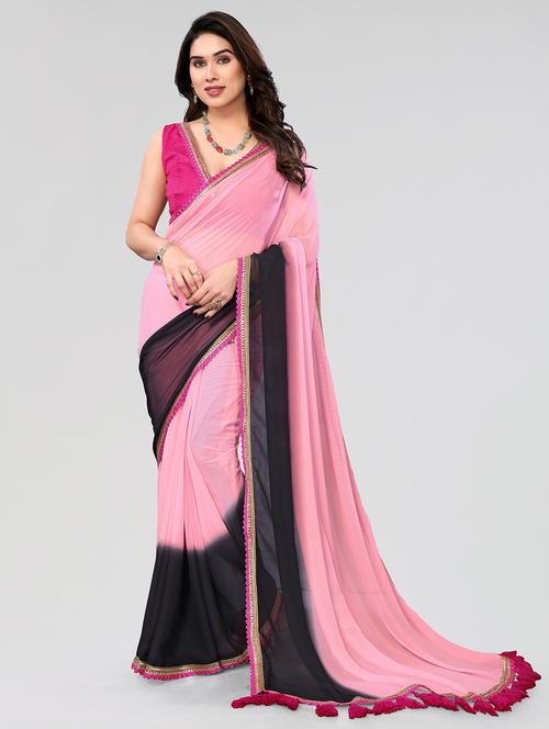women ombre printed saree with blouse - 21677803 -  Standard Image - 0