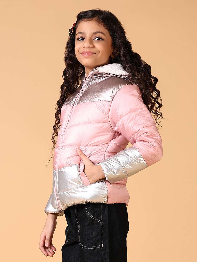 girls quilted long sleeve jacket - 21678107 -  Standard Image - 2