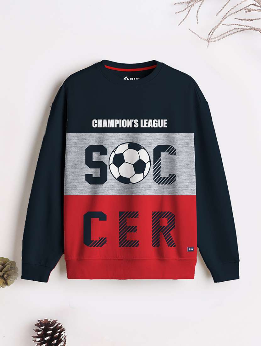 boys pack of 3 printed sweatshirt - 21678201 - Standard Image - 2