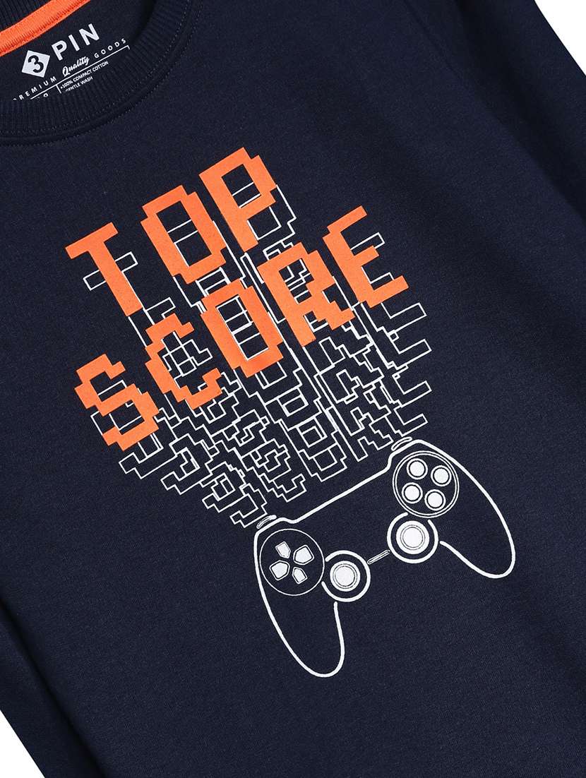 kids long sleeves front print sweatshirt - 21678213 -  Standard Image - 2