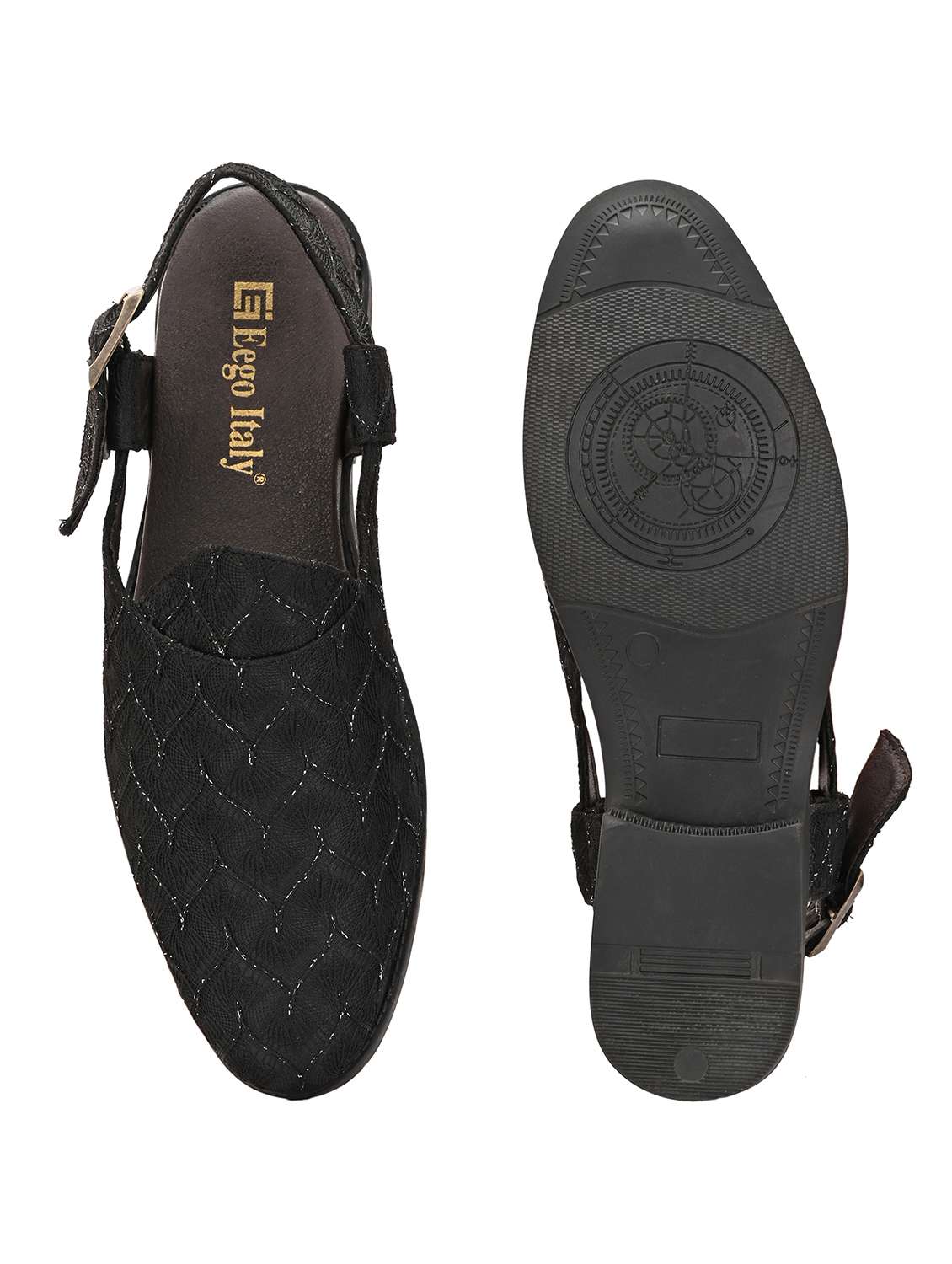 men textured back strap sandal - 21678355 -  Standard Image - 7