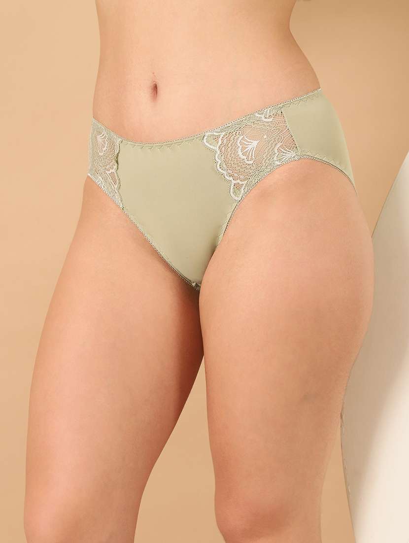 women solid mid rise bikini panty - 21678369 - Standard Image - 2