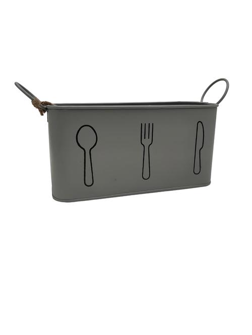 multipurpose steel cutlery holder - 21678514 - Standard Image - 0