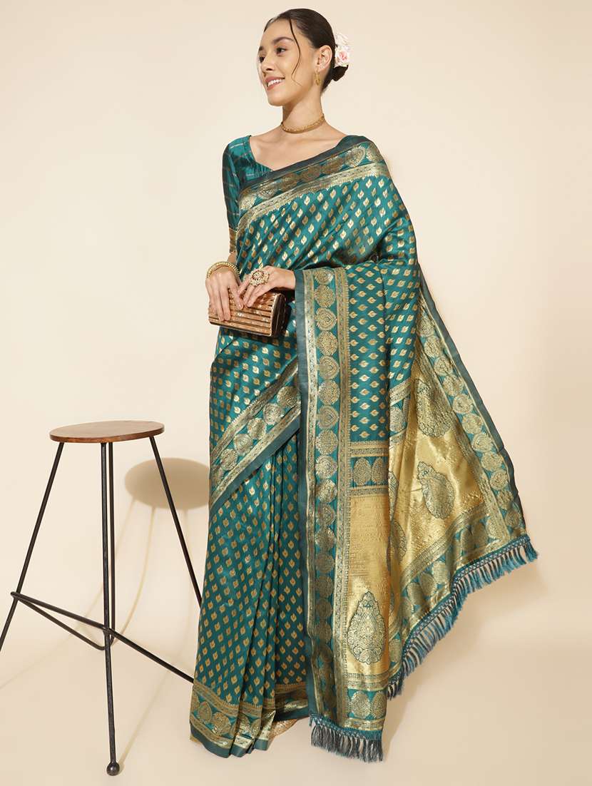women self design banarasi saree with blouse - 21678634 -  Standard Image - 2