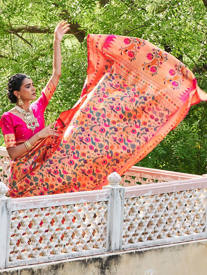 women self design paithani saree with blouse - 21678635 - Standard Image - 2