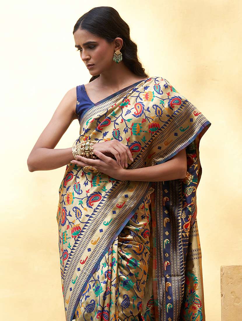 women self design paithani saree with blouse - 21678639 - Standard Image - 2