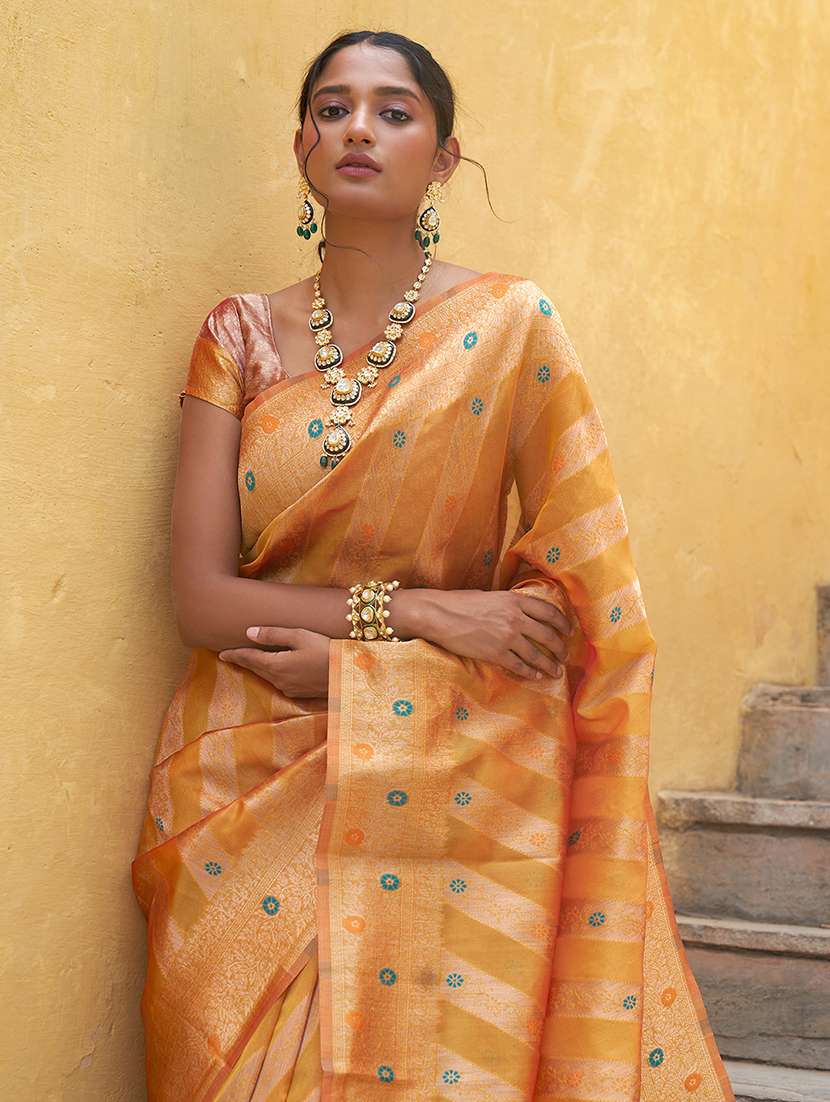 women self design kanjivaram saree with blouse - 21678648 -  Standard Image - 2
