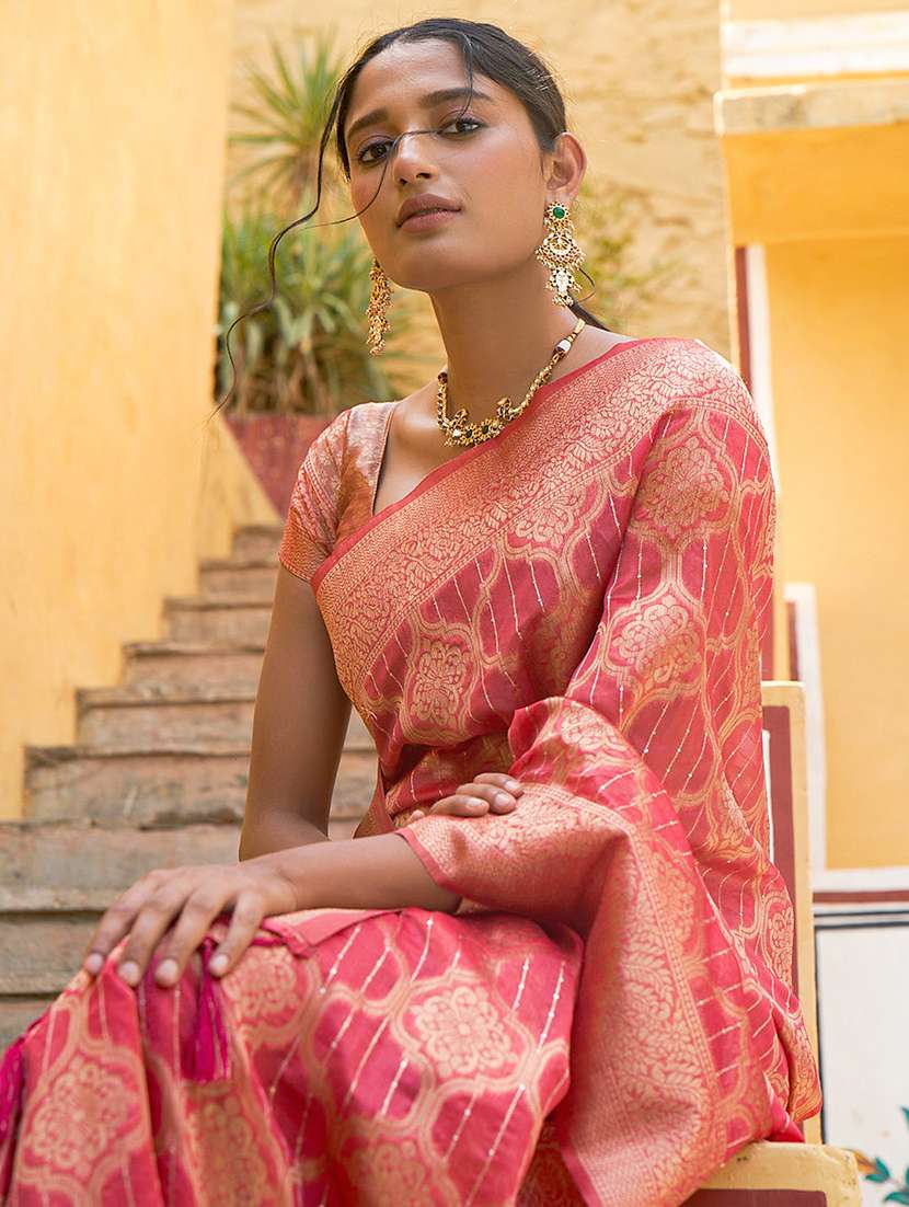 women self design kanjivaram saree with blouse - 21678654 - Standard Image - 2