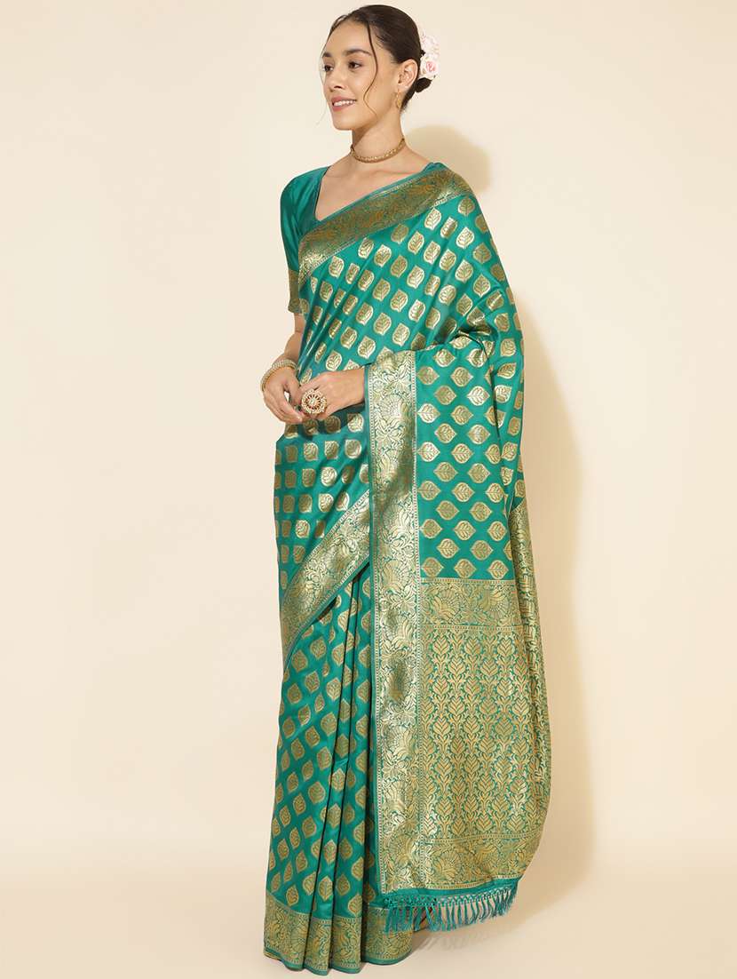 women self design banarasi saree with blouse - 21678657 -  Standard Image - 2