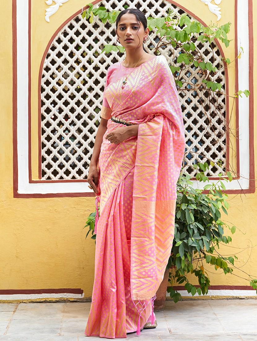 women self design banarasi saree with blouse - 21678702 - Zoom Image - 0