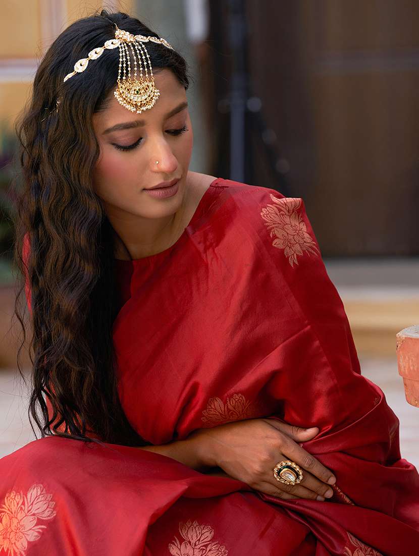 women self design kanjivaram saree with blouse - 21678709 -  Standard Image - 2