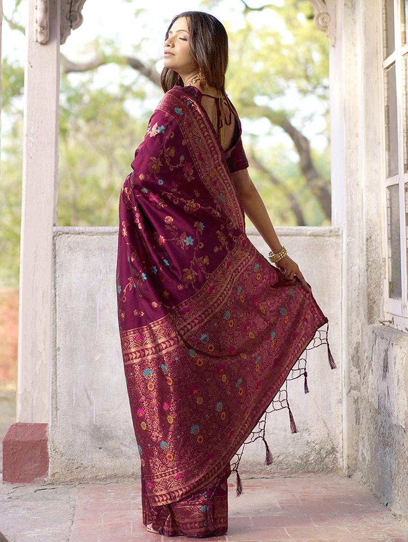 women self design banarasi saree with blouse - 21678714 - Standard Image - 2