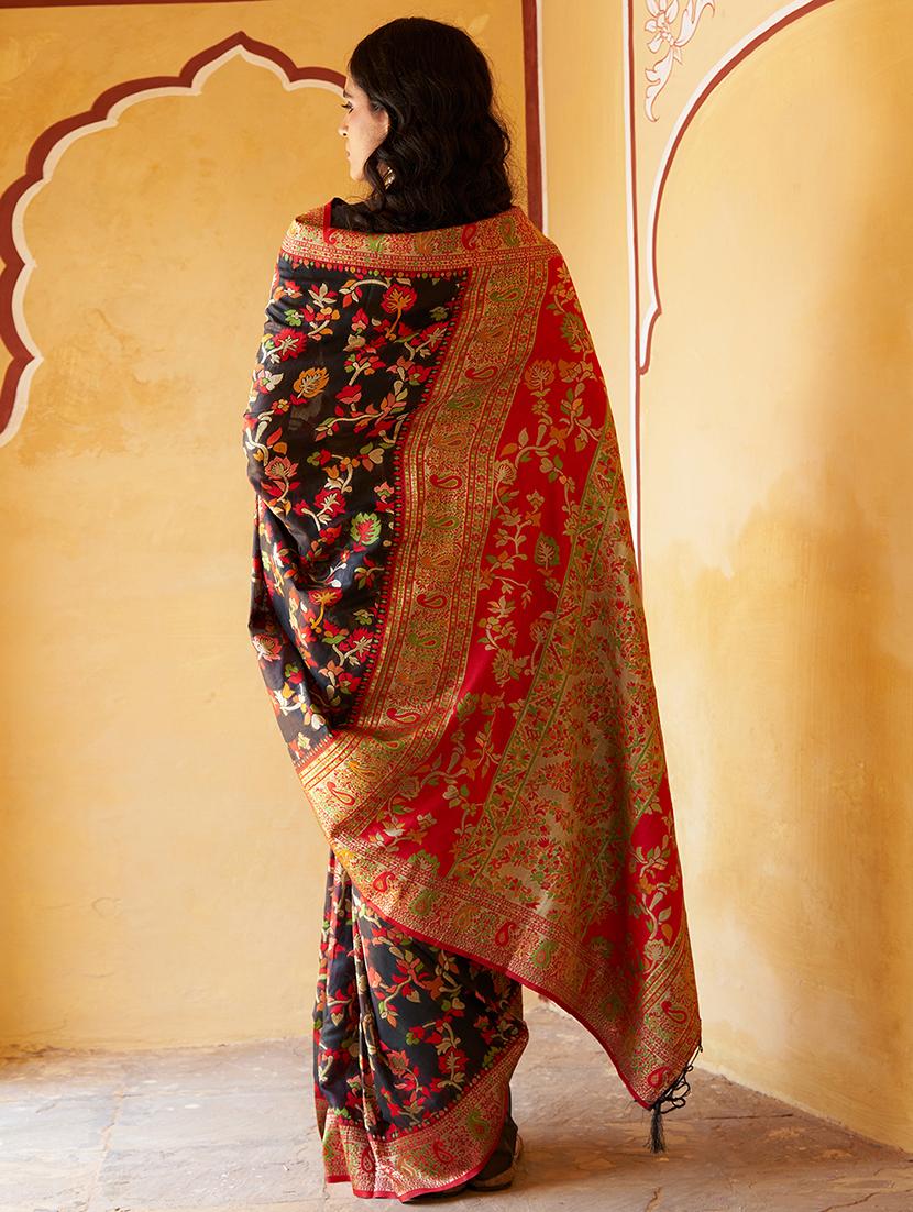 women self design chanderi saree with blouse - 21678729 - Standard Image - 2