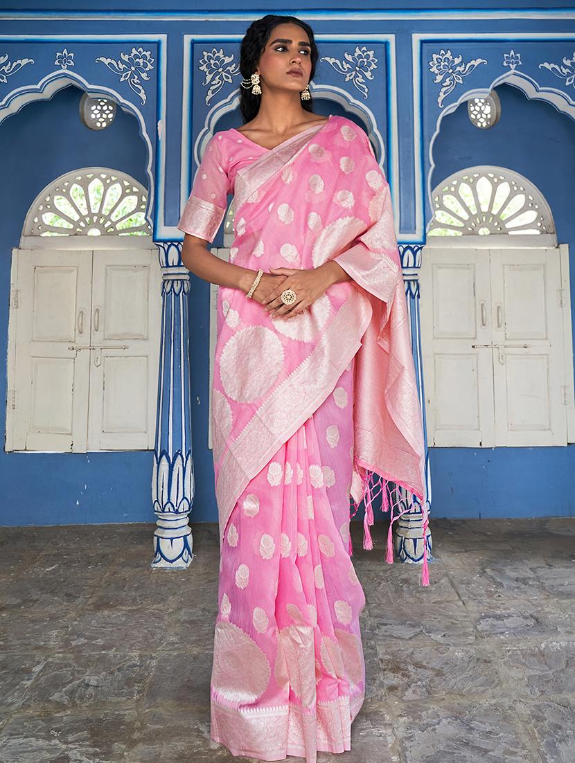 women self design banarasi saree with blouse - 21678741 -  Zoom Image - 0