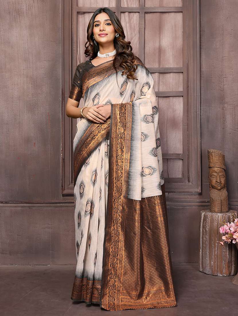 women self design kanjivaram saree with blouse - 21678762 - Standard Image - 2