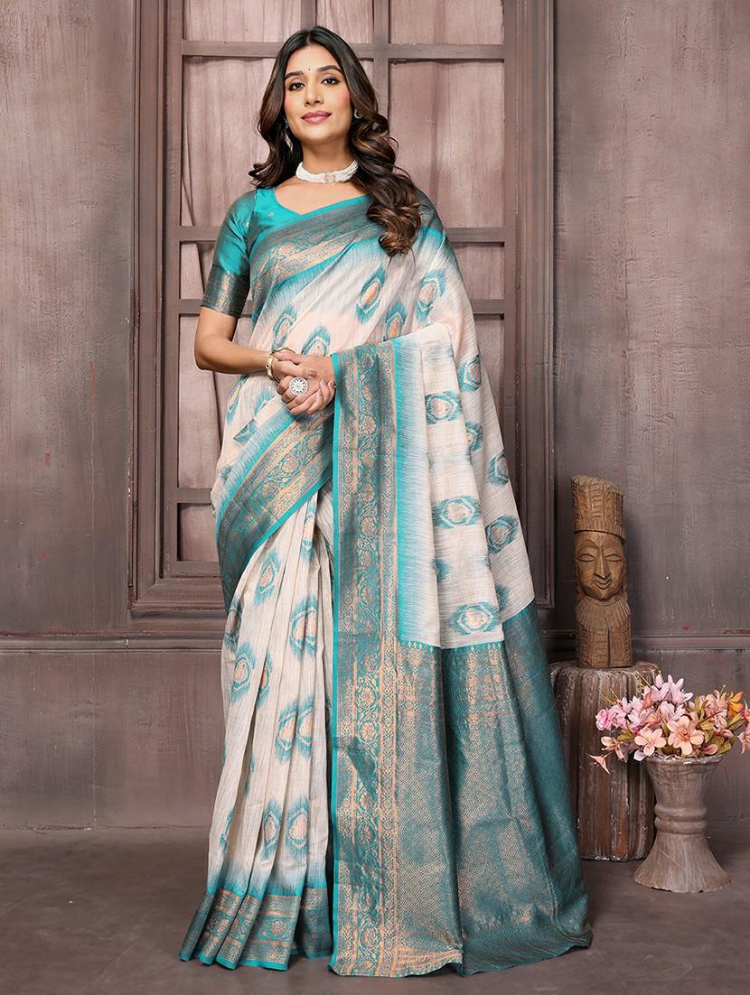 women self design kanjivaram saree with blouse - 21678763 - Zoom Image - 0