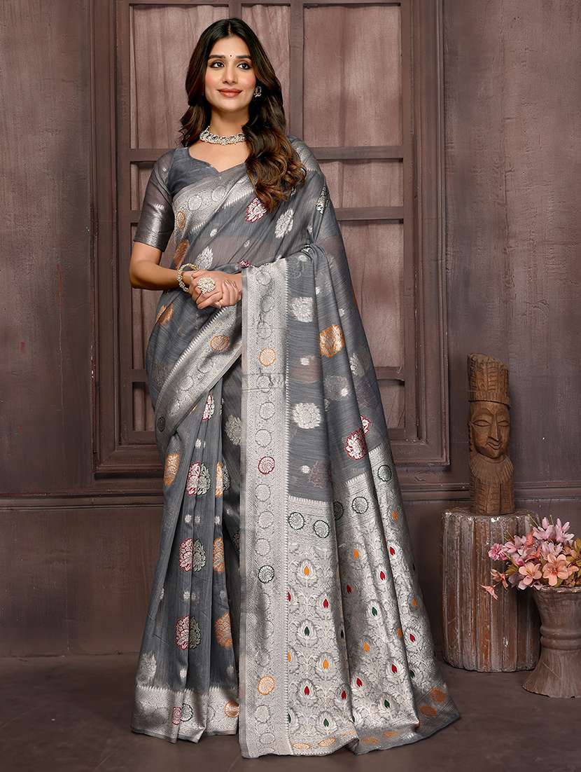 women self design banarasi saree with blouse - 21678775 -  Standard Image - 2