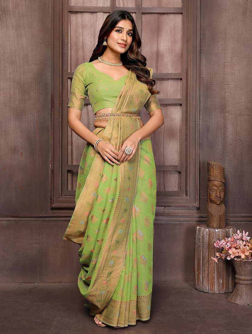 women self design kanjivaram saree with blouse - 21678805 -  Standard Image - 2