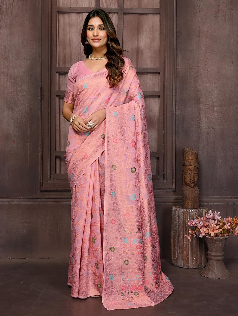 women self design banarasi saree with blouse - 21678807 -  Zoom Image - 0