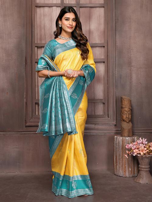women self design bordered saree with blouse - 21678812 - Standard Image - 0