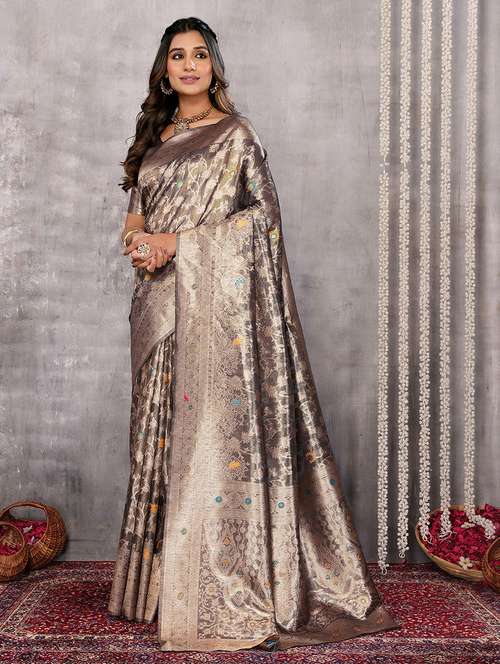 women self design banarasi saree with blouse - 21678816 -  Standard Image - 0