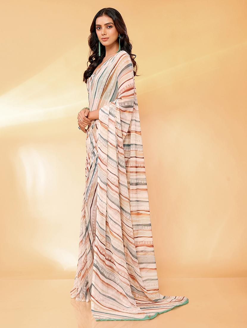 women printed saree with blouse - 21678842 - Standard Image - 2