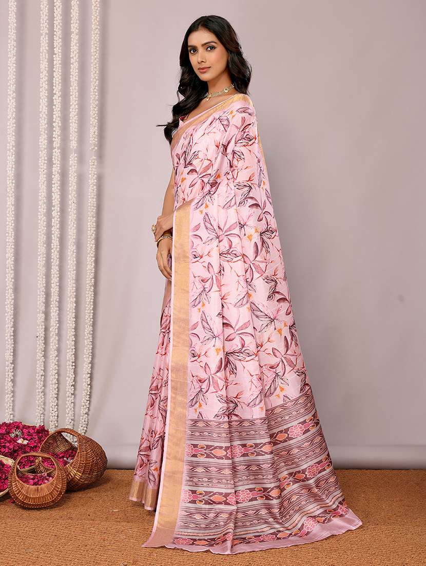 women floral printed saree with blouse - 21678913 -  Standard Image - 2