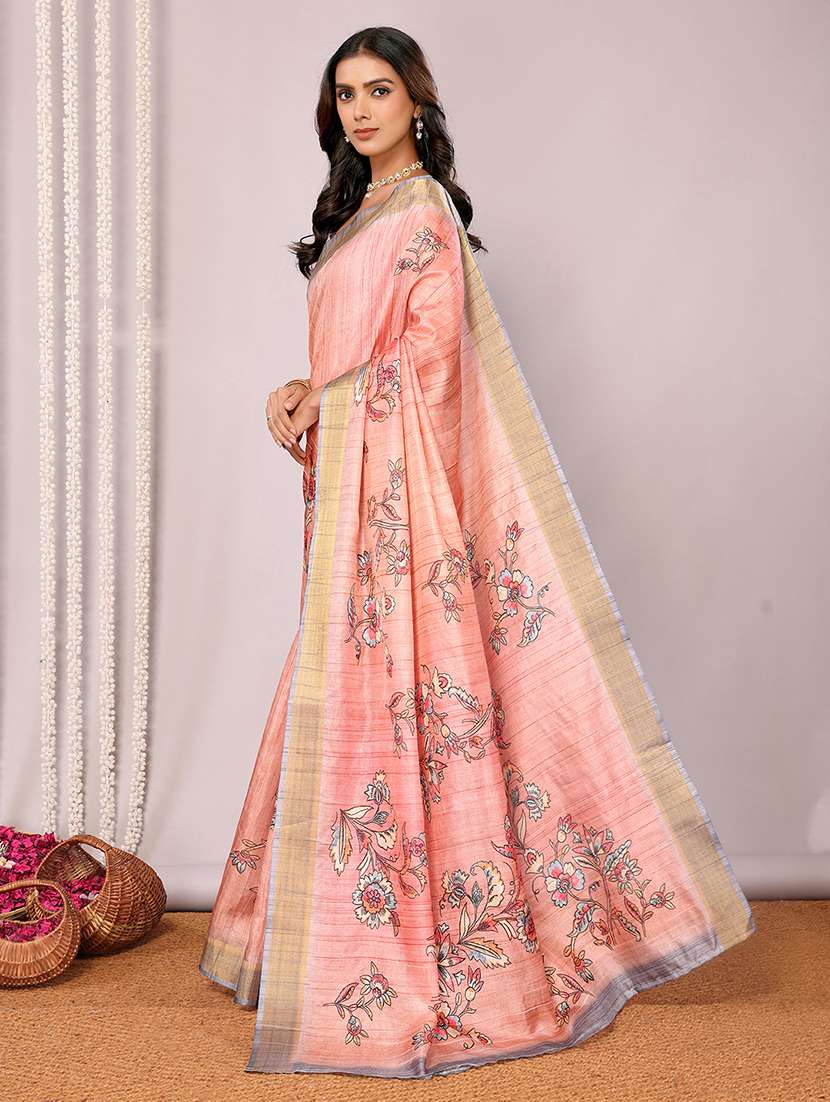 women floral printed saree with blouse - 21678914 -  Standard Image - 2