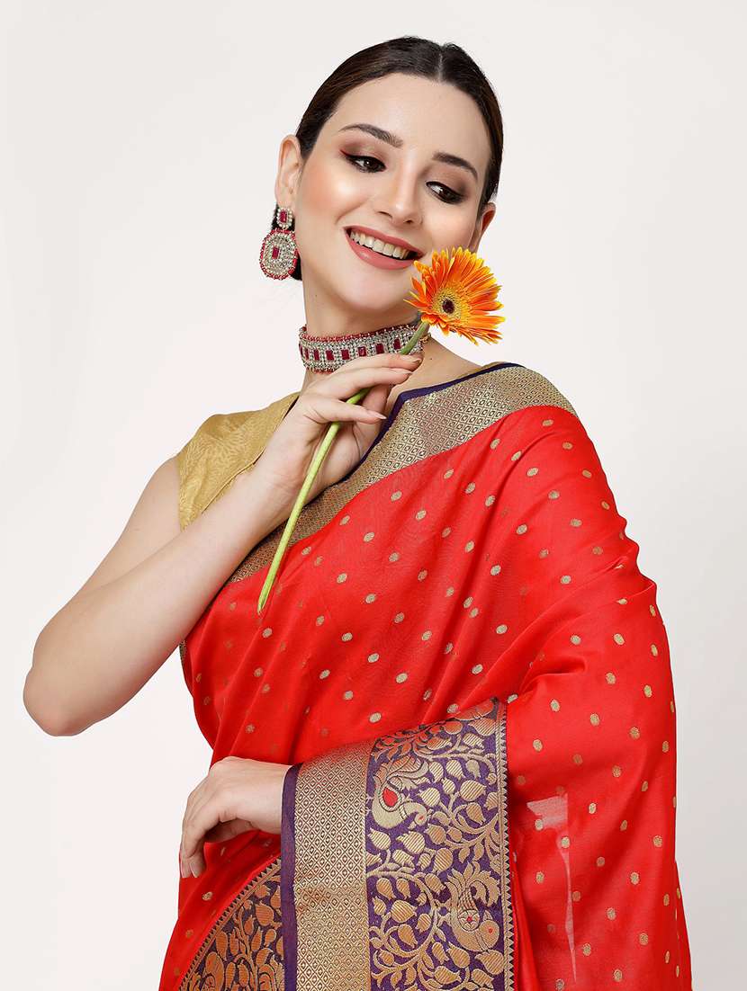 women self design banarasi saree with blouse - 21679033 - Standard Image - 2