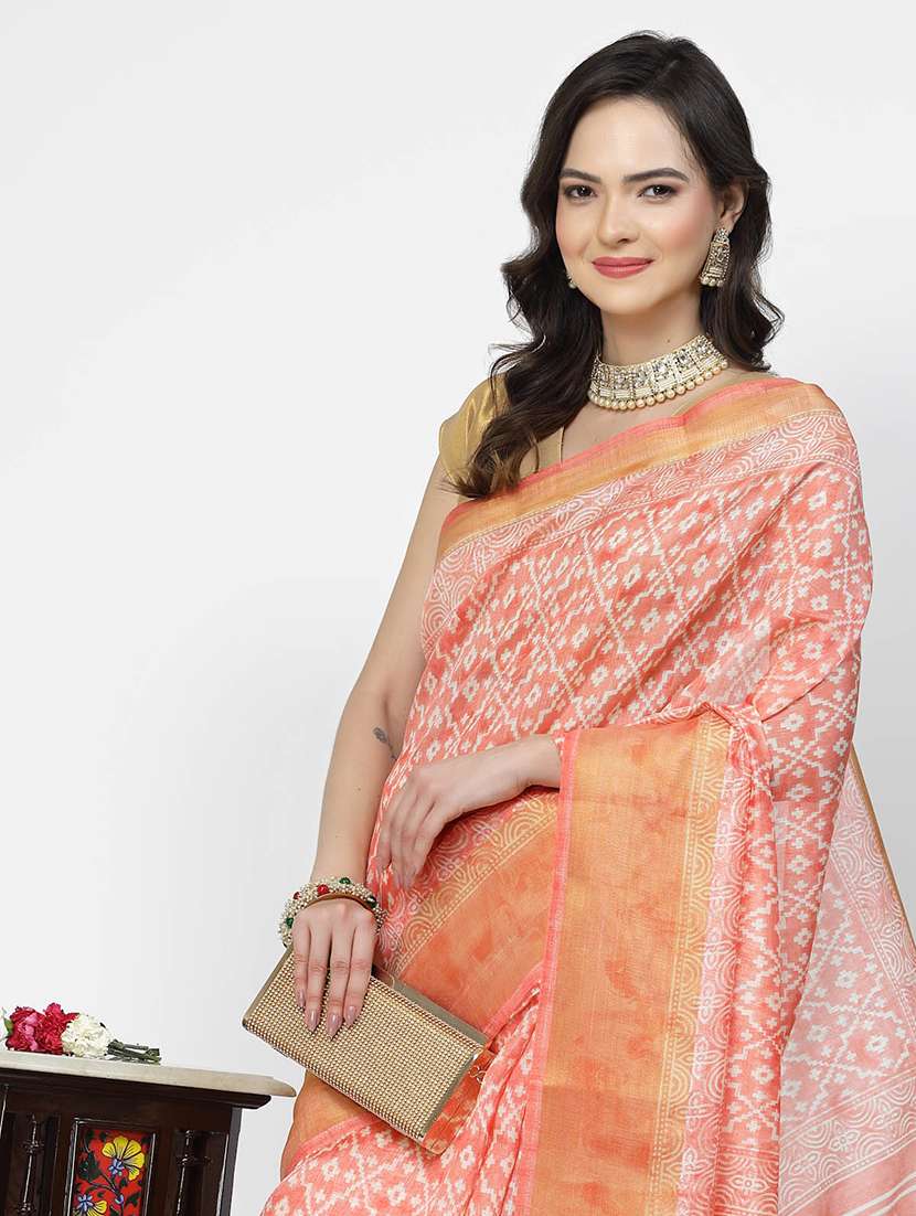women self design handloom saree with blouse - 21679044 -  Standard Image - 2