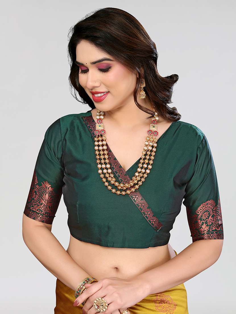 women self design banarasi saree with blouse - 21679106 -  Standard Image - 2