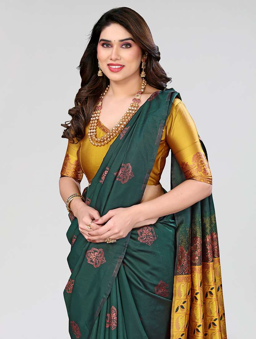 women self design banarasi saree with blouse - 21679109 -  Standard Image - 2