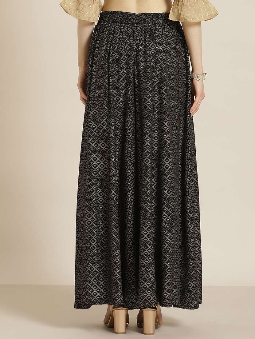women black geometric print palazzo - 21679229 -  Standard Image - 2
