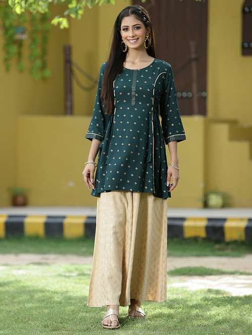 women printed round neck straight kurti - 21679301 - Standard Image - 0
