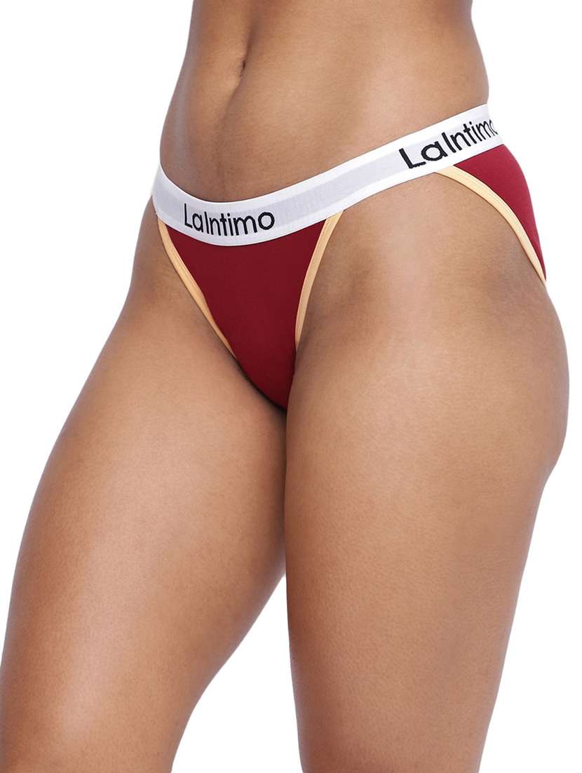 women plain low rise bikini panty - 21679326 -  Standard Image - 2