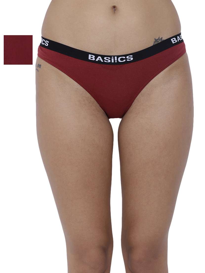 women solid low rise bikini combo