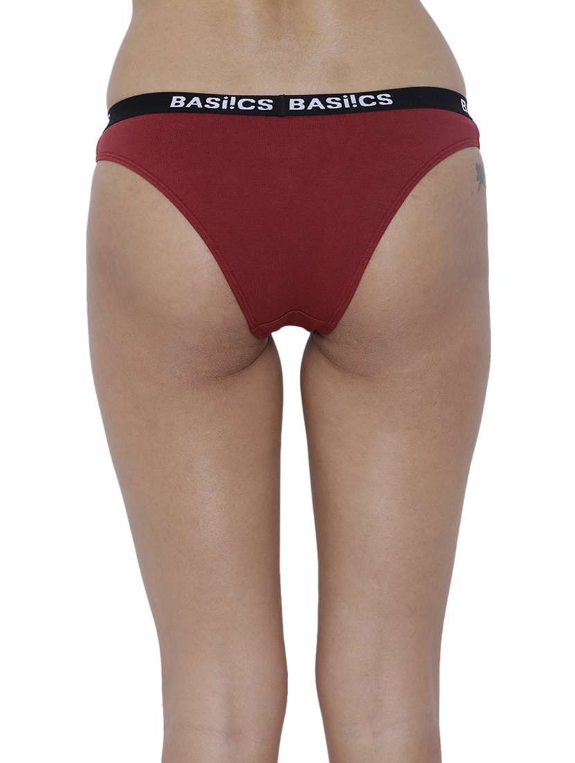 women solid low rise bikini combo - 21679361 -  Standard Image - 2