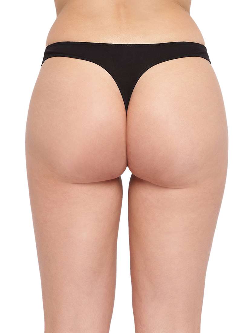 women solid low rise thong panty combo - 21679395 -  Standard Image - 2