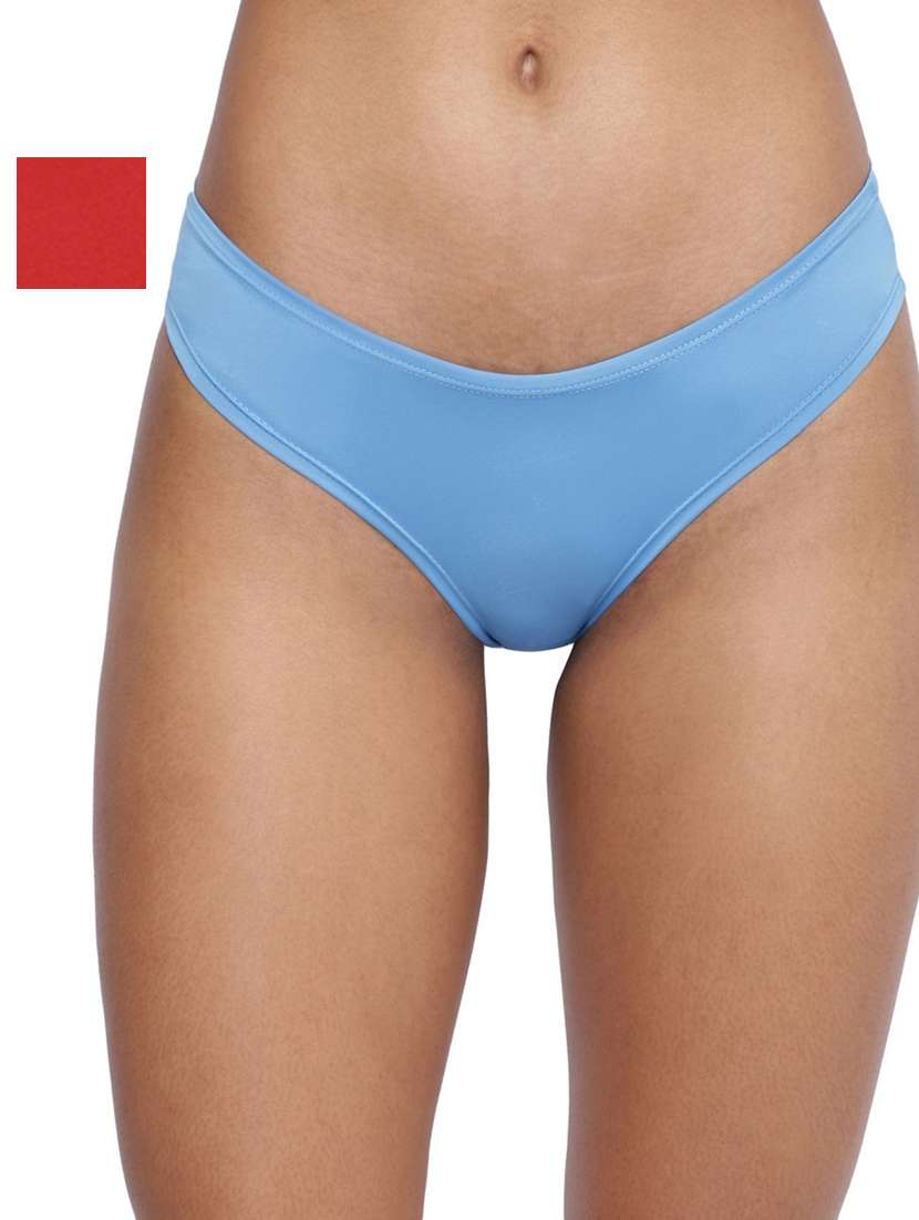 women solid low rise panty combo