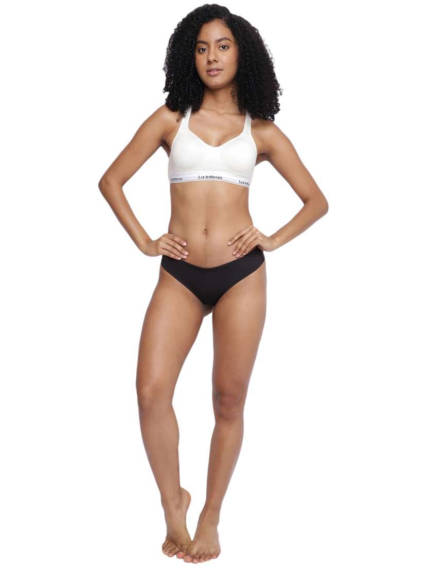 black poly spandex bikini panty - 21679415 -  Standard Image - 2