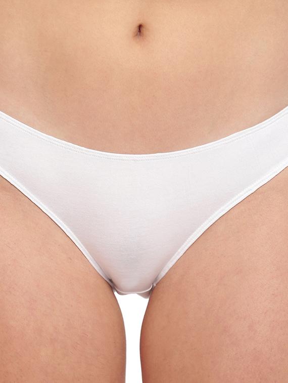 white cotton blend bikini panty - 21679418 - Standard Image - 2