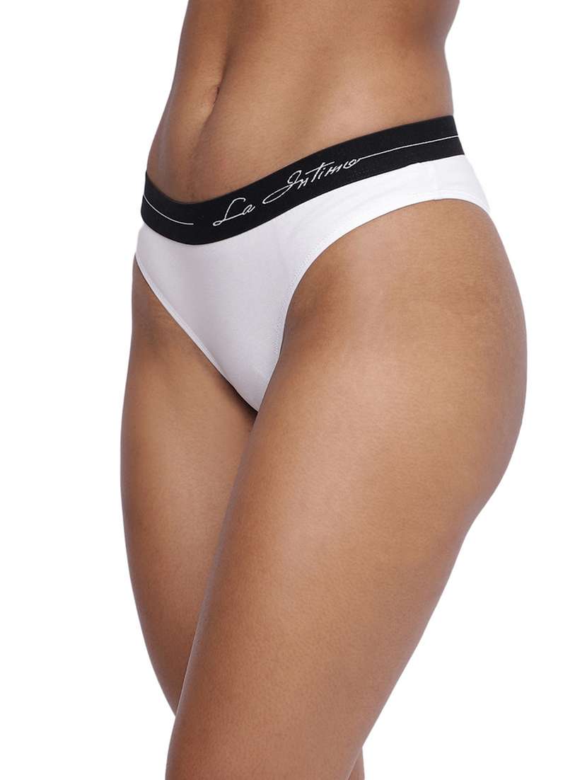 women pack of 3 solid low rise panty  - 21679441 -  Standard Image - 2