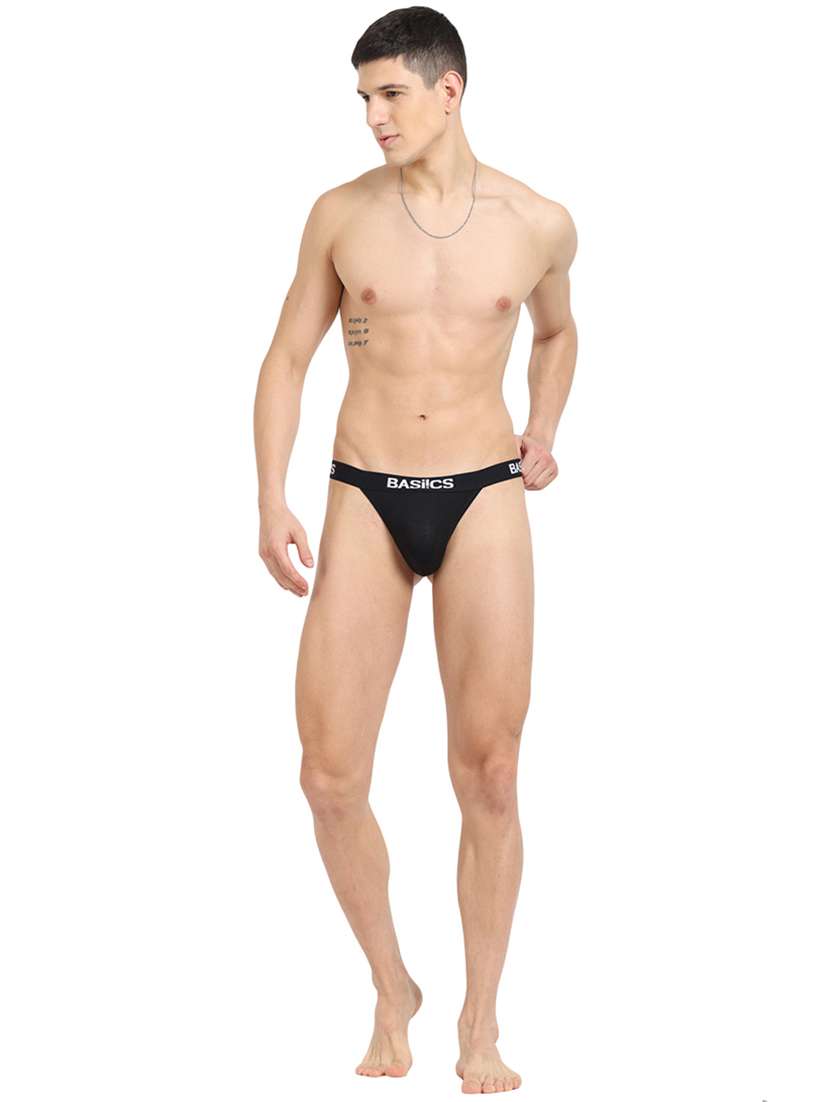 men solid low rise thongs briefs - 21679599 -  Standard Image - 2