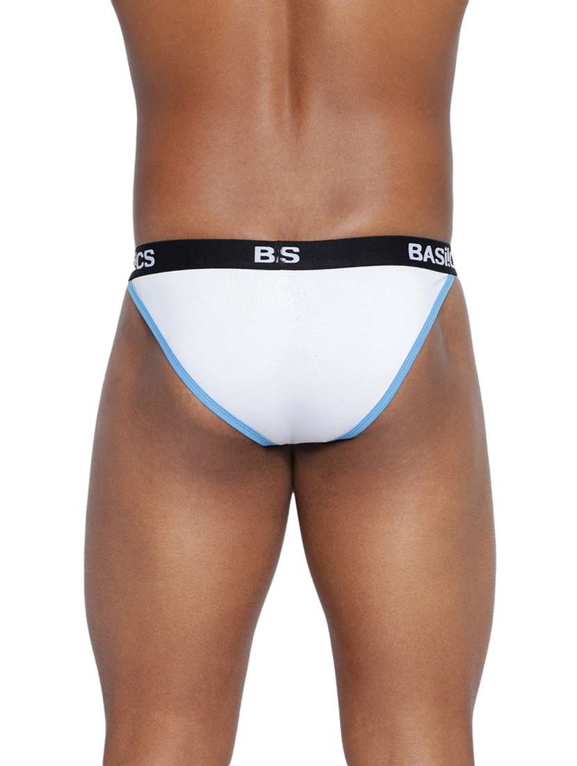 white 95% cotton 5% spandex brief - 21679625 -  Standard Image - 2