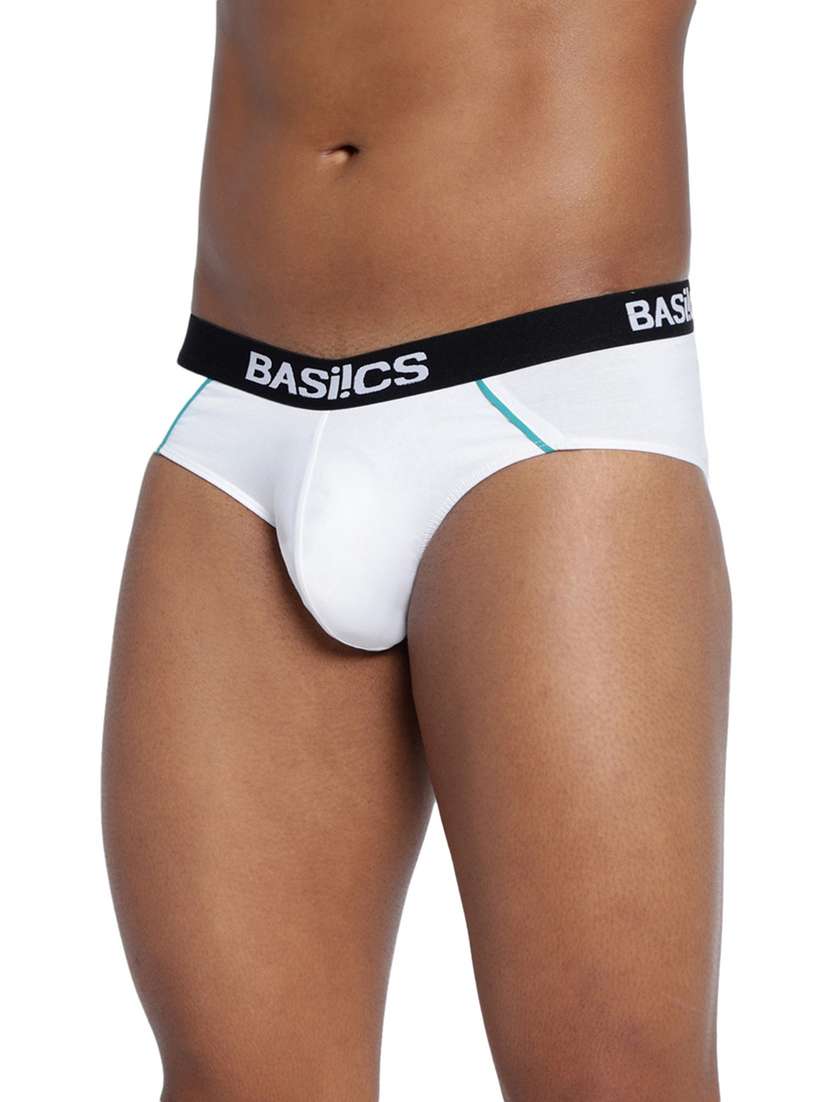 white 95% cotton 5% spandex brief - 21679656 -  Standard Image - 2