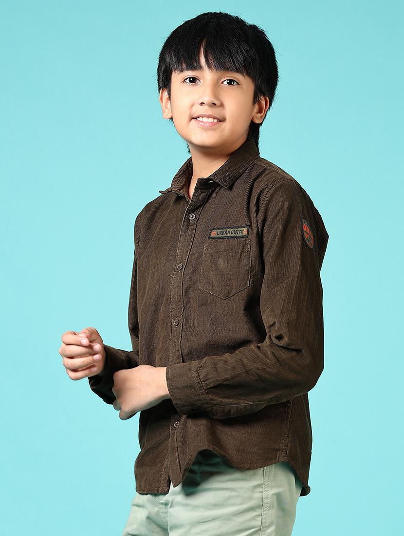 boys solid long sleeve shirt - 21679762 - Standard Image - 2