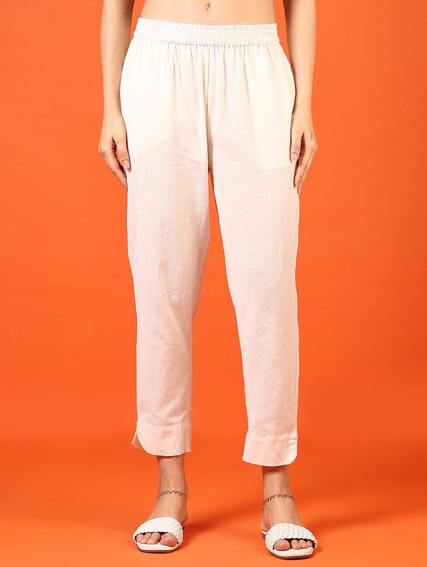 women solid mid rise straight tapered pant - 21679815 - Zoom Image - 0