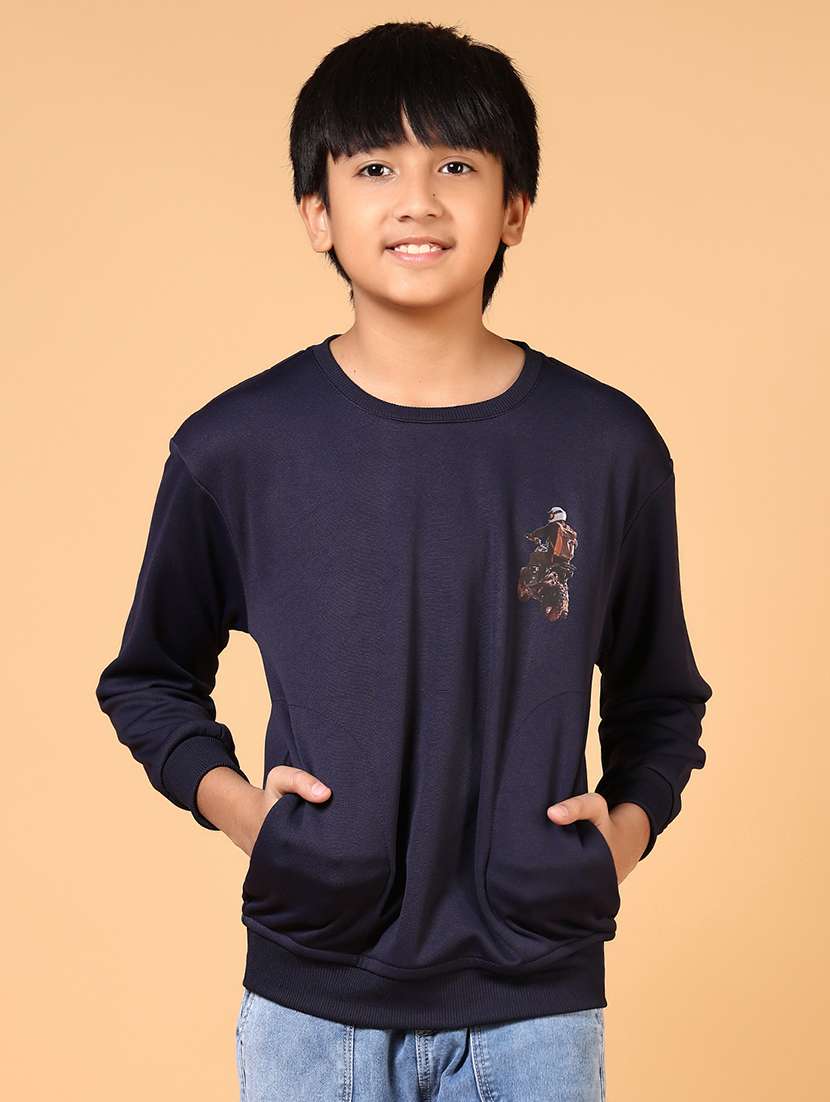 boys printed long sleeve sweatshirt - 21679882 - Standard Image - 2