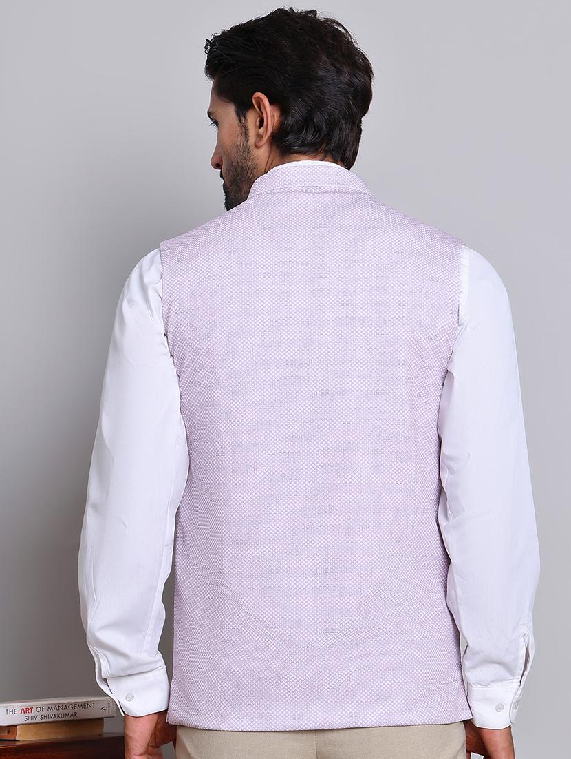 men mandarin neck sleeveless nehru jacket - 21679981 - Standard Image - 2